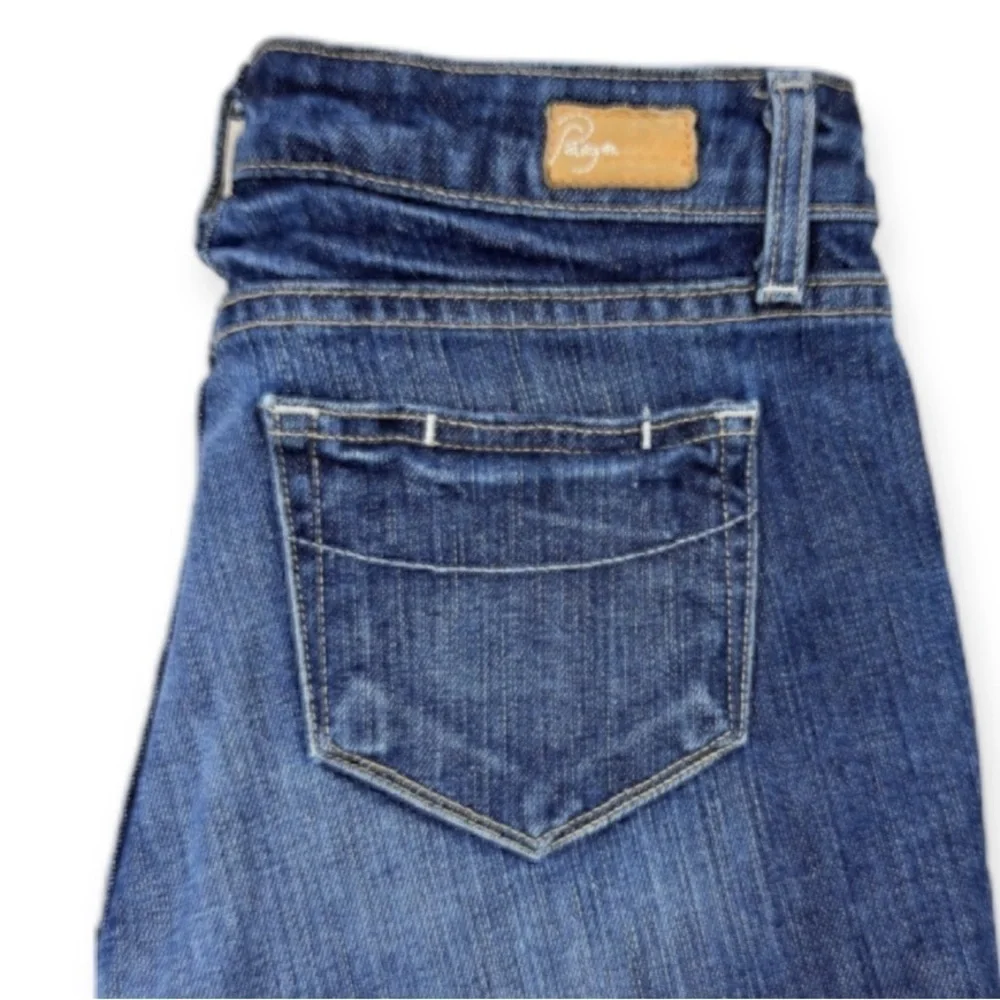 PAIGE Lou Lou Flare Stretch Jeans 26 Dark Wash